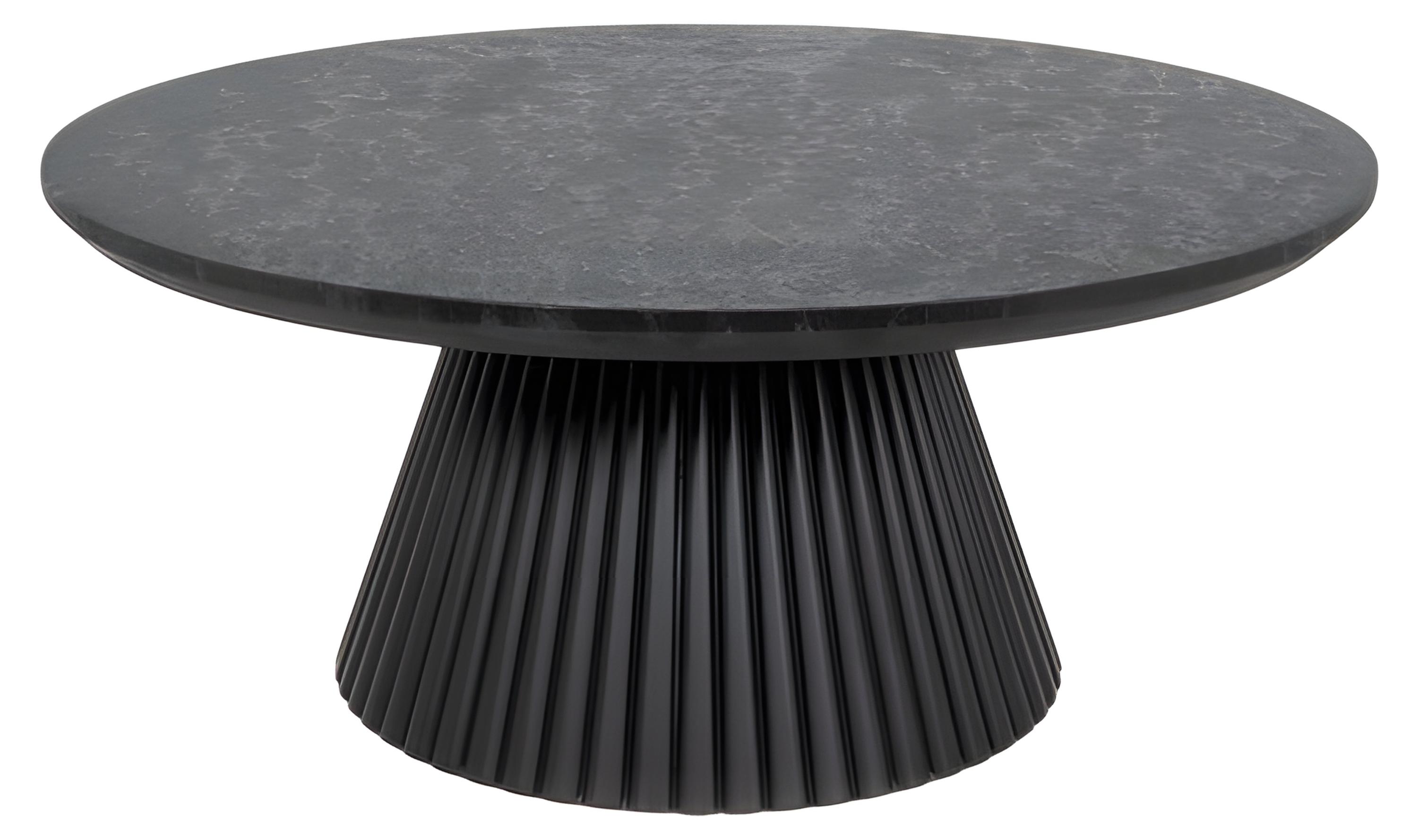 Schwarzer Holztisch im modernen Design