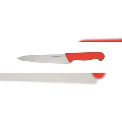 Schneider - Kochmesser - schmale Klinge, Größe: 18 cm - Griff rot