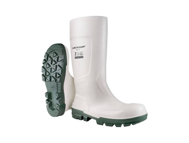 Stiefel DUNLOP Work-It Gr. 50, weiß, 50, Obermaterial: 100% PVC PVC., Schuhe, Stiefel