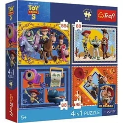 Trefl: Toy Story 5. Spielzeit Premium Plus Kids Puzzle – 4-in-1
