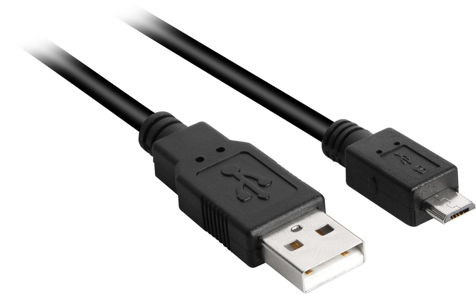 Sharkoon USB 2.0-kabel USB-A naar Micro-USB, zwart, 0,5 meter