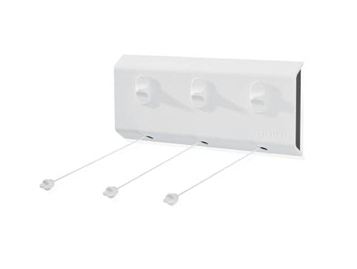 Leifheit Wandtrockner Rollfix 150 Triple Longline, 15 m Leinenlänge
