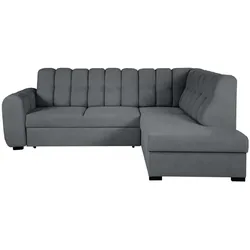ECKSCHLAFSOFA Zoja rechts dunkelgrau