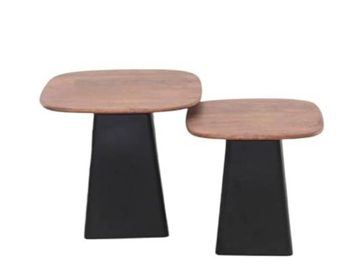 M2 Kollektion Lene - Moderner 2-Satztisch 50x47x50cm / 40x42x40cm
