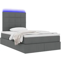 vidaXL, Bett, Bevenas (Block mit Quadraten) (120 x 200 cm)