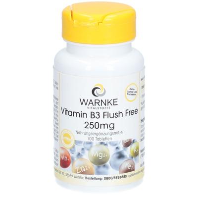 Vitamin B3 Flush Free 250 mg Tabletten 100 St