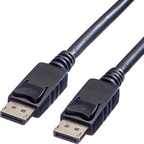 Value DisplayPort Anschlusskabel DisplayPort Stecker, DisplayPort Stecker 7.50 m Schwarz 11.99.5765 Geschirmt DisplayPort-Kabel