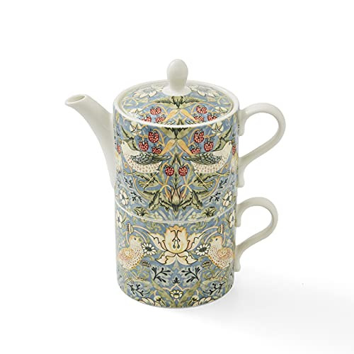 Spode Strawberry Thief theeset met theekan en theekop, Multi