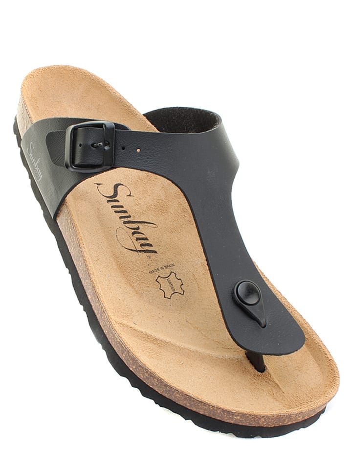 Sunbay Zehentrenner "Camelia" in Schwarz - 43
