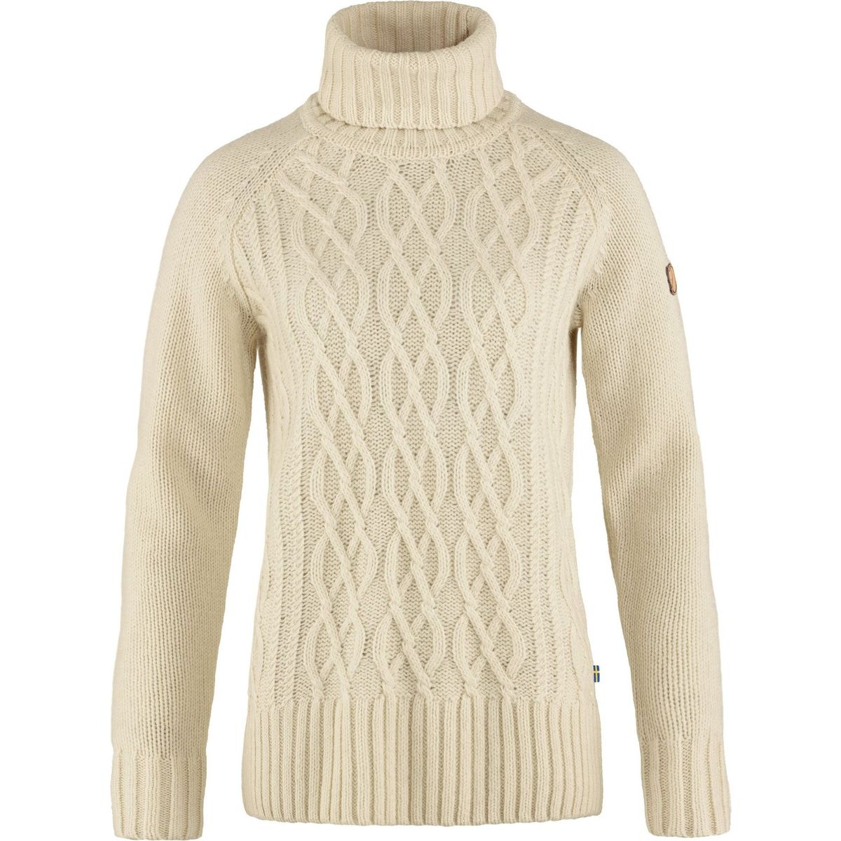 Fjällräven övik Cable Knit Roller Neck W chalk white (113) XS F84793-113-XS