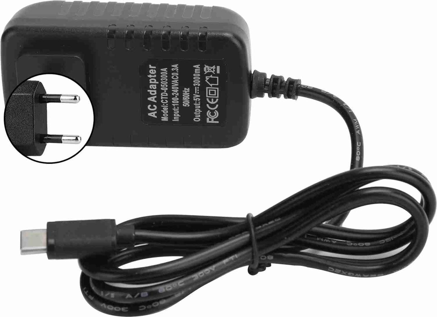 Garosa Voeding voor Raspberry Pi 4B, 5V 3A, Type C oplader