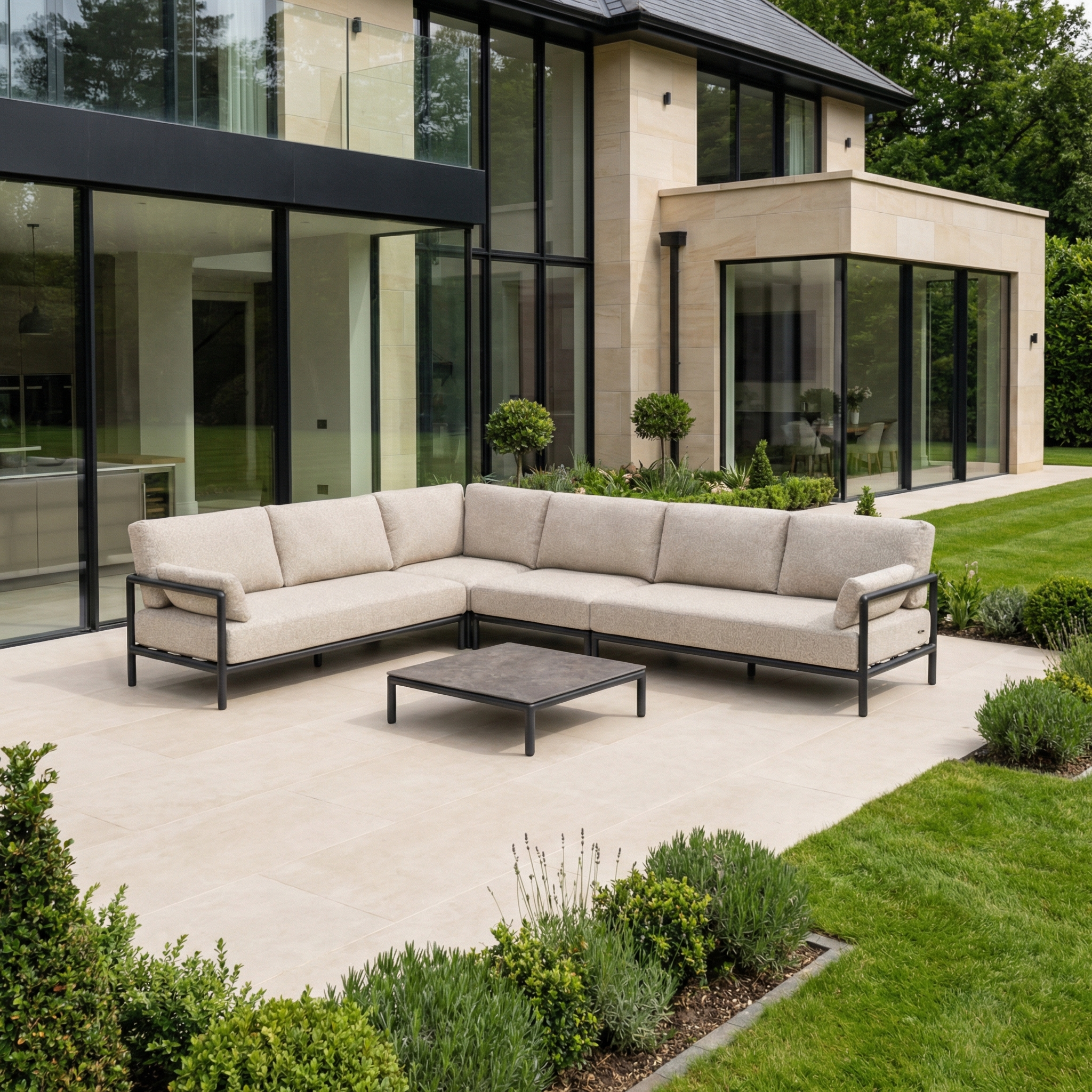 Harbour Lifestyle Sorelli Corner Sofa Set in Truffle