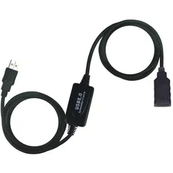 PremiumCord USB 2.0 repeater a prodluÅ3⁄4ovacÃ­ kabel A/M-A/F (10 m, USB 2.0), USB Kabel