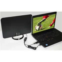 Evolveo Xany LTE television antenna Indoor (Zimmerantenne, 45 dB, DVB-T / -T2), SAT Spiegel + SAT Antennen, Schwarz