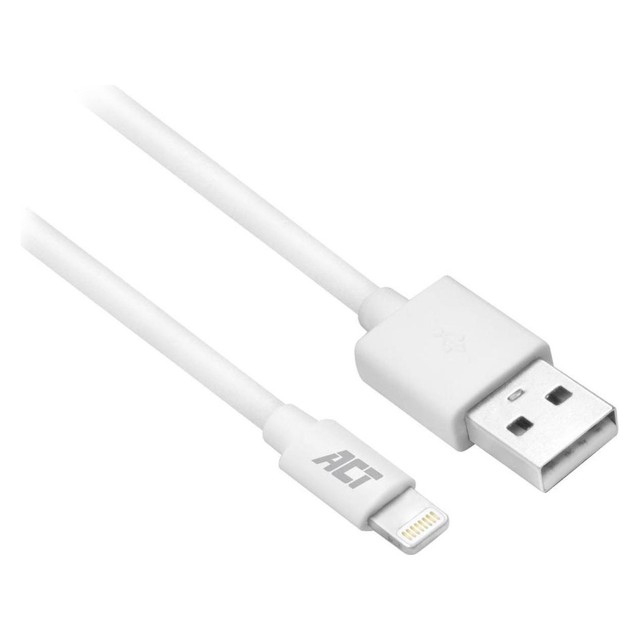 ACT USB to Lightning charging/data cable 1 meter (1 m, USB 2.0, 12 W) (AC3011)
