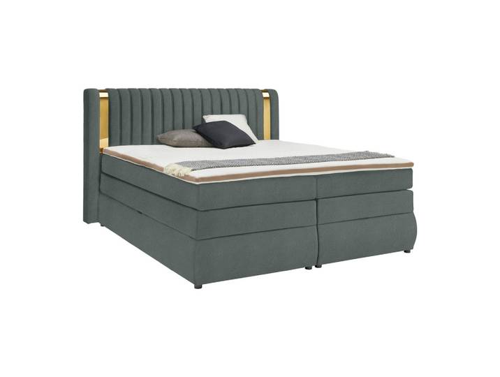 Boxspringbett 160/200 cm Graphitfarben