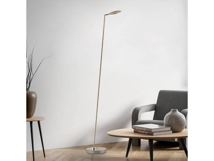 Paul Neuhaus LED Stehlampe Akku-Bente, dimmbar, messing / gold, für Arbeitszimmer / Büro, Metall, Modern