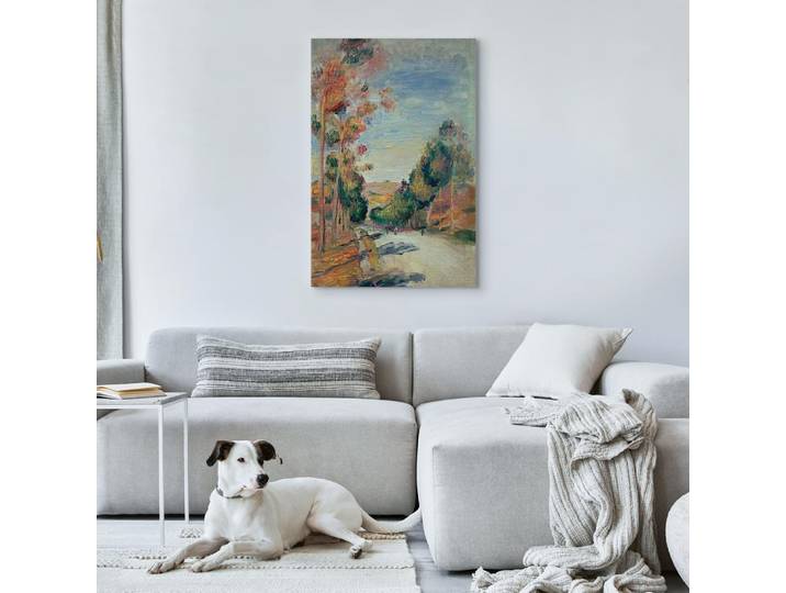 Toile Paysage d´Essoyes Feutre Gris/Gris 80 x 120cm