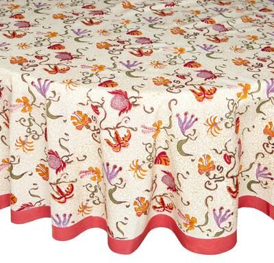Couleur Nature Fleurs des Indes Tablecloth