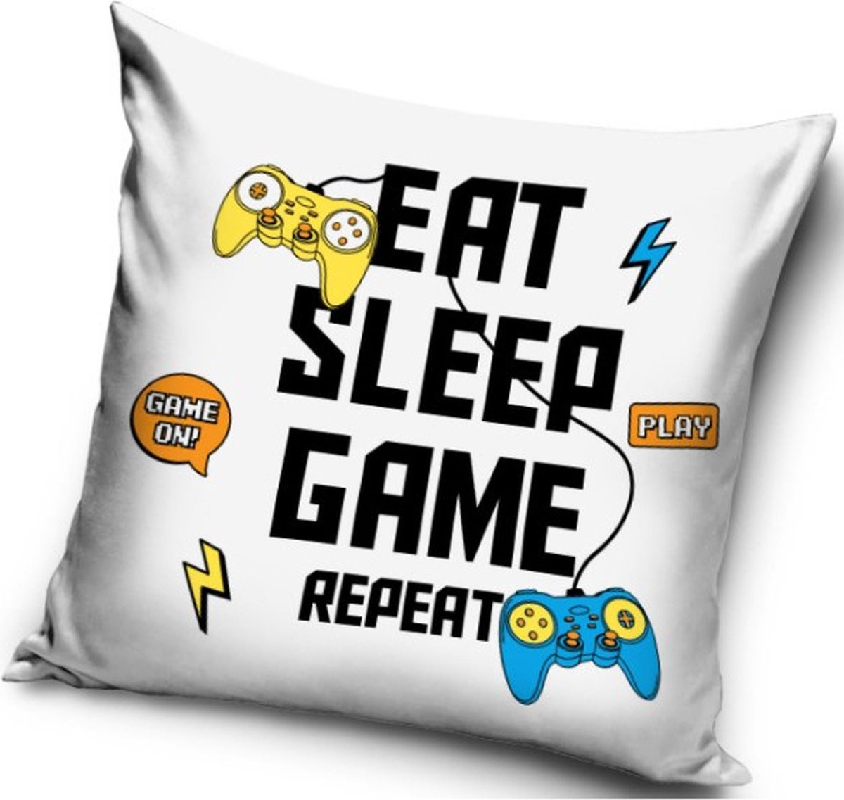 Eat Sleep Game Repeat sierkussen 40 x 40 cm