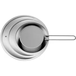 WMF Spritzschutz mit einschiebarem Griff - silber
