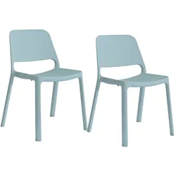 Mayer Sitzmöbel, Stapelstuhl 2050, Himmelblau (VE = 2 Stück)