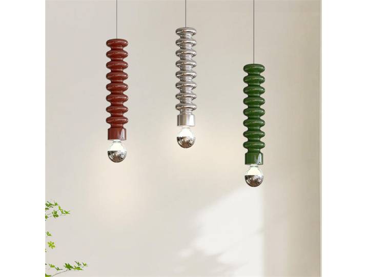 Lampe suspendue colorée nordique de style français, lampe bauhaus, atmosphère de chambre à coucher, lampe de chevet, arrière-plan de télévision, chambre d'enfant à côté de la lumière