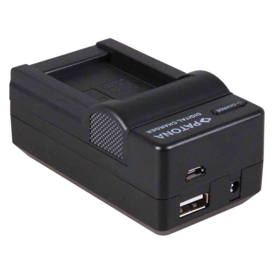 Patona 4in1 Ladegerät f. Ordro CB170 Ordro CB-170 HDV-D325 HDV-D370 (Kamera Akku Ladegerät) (34482410)
