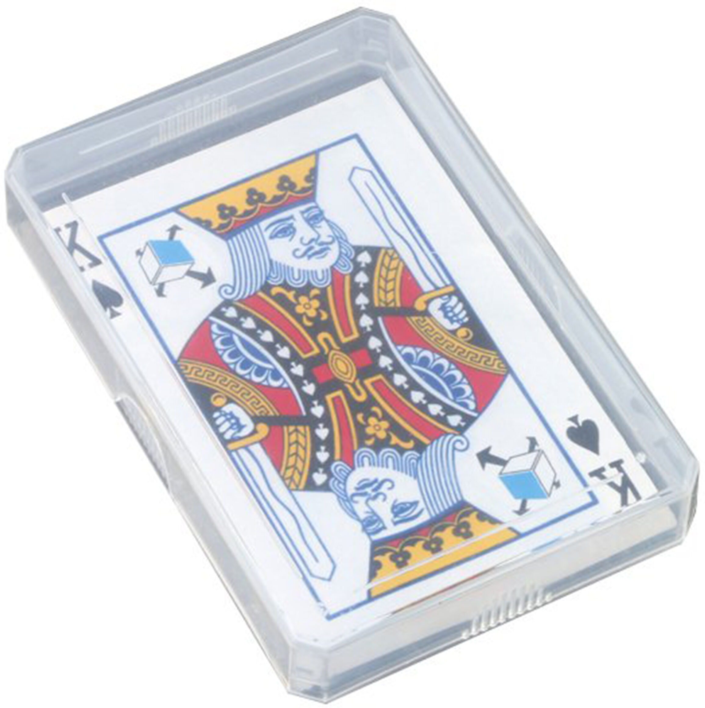 SPRINTIS 10 Unités - Boîte pour jeu de cartes, 97 x 65 x 15 mm, fond+couvercle, PP, transparent