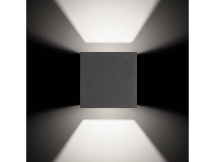 LCD LED Außenwandleuchte 5080/5081, schwarz, Aluminium