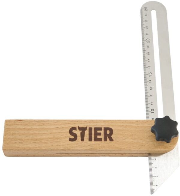 Fausse équerre de précision STIER, longueur 250 mm (904255)