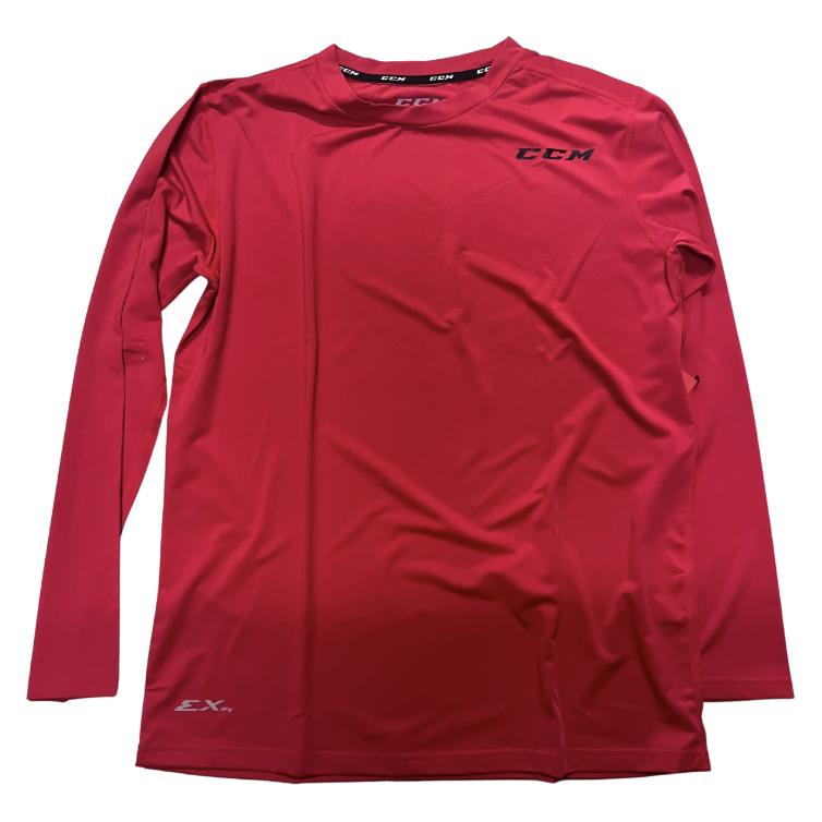 Reebok Kompresijska dolga majica CCM Performance Tee JR (Rot, JR XL) (XL) (Reebok)