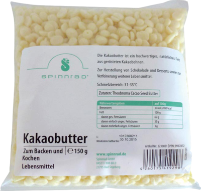 Spinnrad GmbH KAKAOBUTTER Pellets zum Backen 150 g 09937872