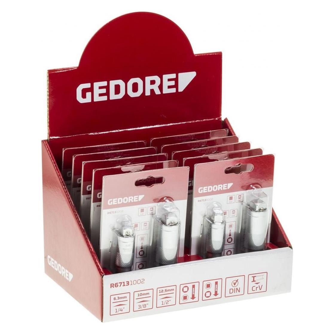Gedore Red Display Reduzier-/Vergrö.Adapter 10tlg (R67139010)