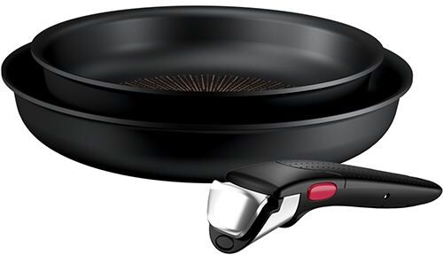 Tefal Conjunto de 2 Frigideiras + Pega  P0059102 Ingenio Excellence 22  26cm - Preto