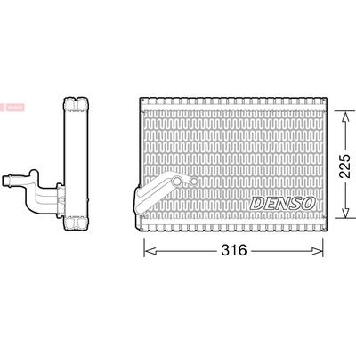 DENSO Verdampfer, Klimaanlage dev21003 für Citroën/Peugeot