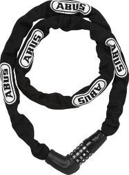 Abus Steel-O-Chain 5805c Kædelås Med Kode 110 Cm Sort