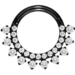 Titan Segmentring Clicker EINGEFASSTE KRISTALLE