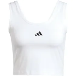 adidas Essentials Small Logo Tanktop Damen JD0545 - white/black L