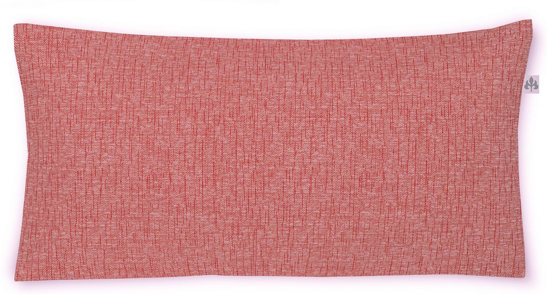 Kissenbezug IRISETTE "Carla", rot, B:80cm L:40cm, Mako-Satin, Obermaterial: 100% Baumwolle, Kissenbezüge, Kissenbezug, zeitlose Instagram-Blogger-Kollektion