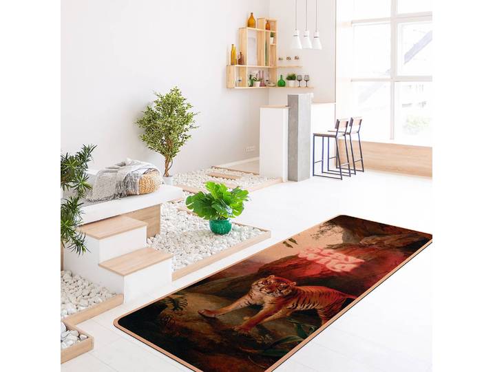 Läufer/Yogamatte Stay Wild Tiger 183 x 61cm Braun
