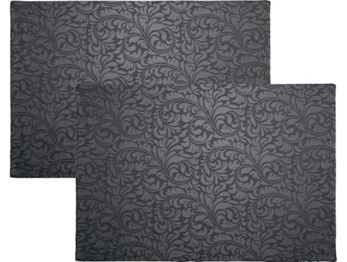 Erwin Müller Tischset Hamm 2er-Pack fleckabweisend anthrazit Größe 35x50 cm