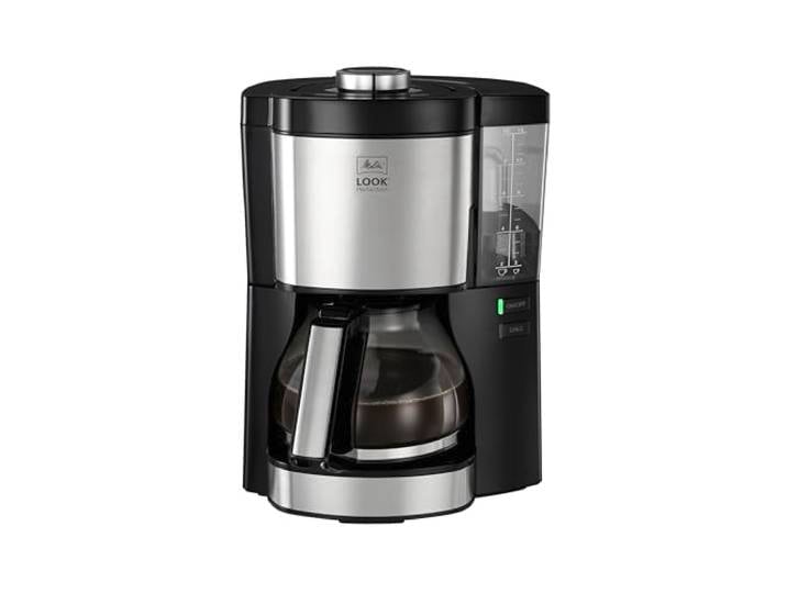Melitta\, Cafetière Filtre LOOK V Perfection 1\,25L Noir\, Cafetière Programmable\, Fonction AromaSelector\, Fonction Maintien au Chaud\, Porte-filtres 1x4\, 10 Tasses\,1025-06\,1080W