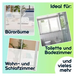 Casativo, Fensterfolie, 4er-Set Milchglasfolie (45 x 200 cm)