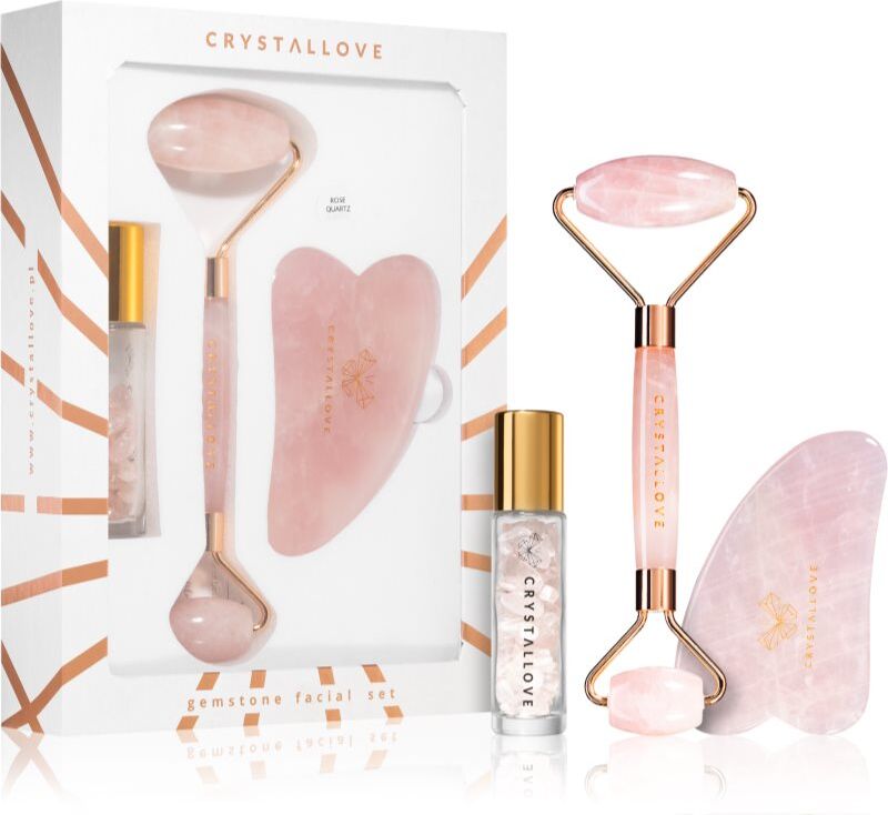 Crystallove Rose Quartz Beauty Set kit soins visage