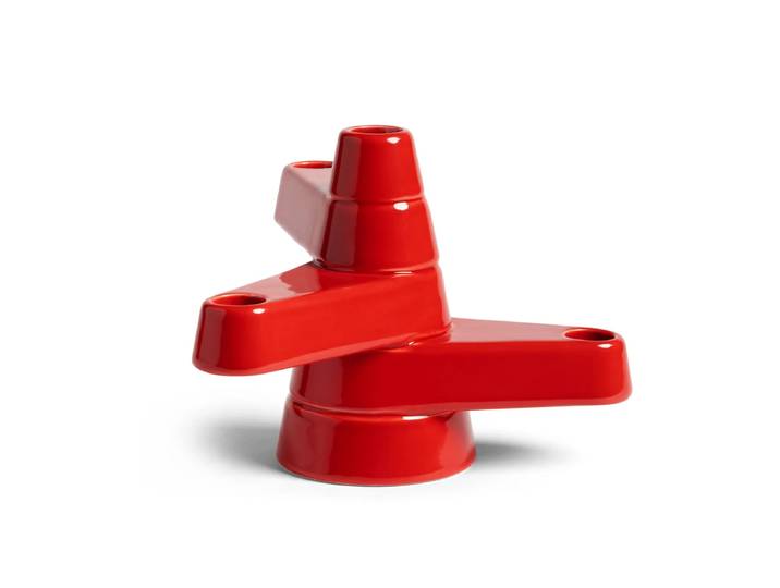 &klevering - Brute Kerzenhalter, H 17 cm, rot