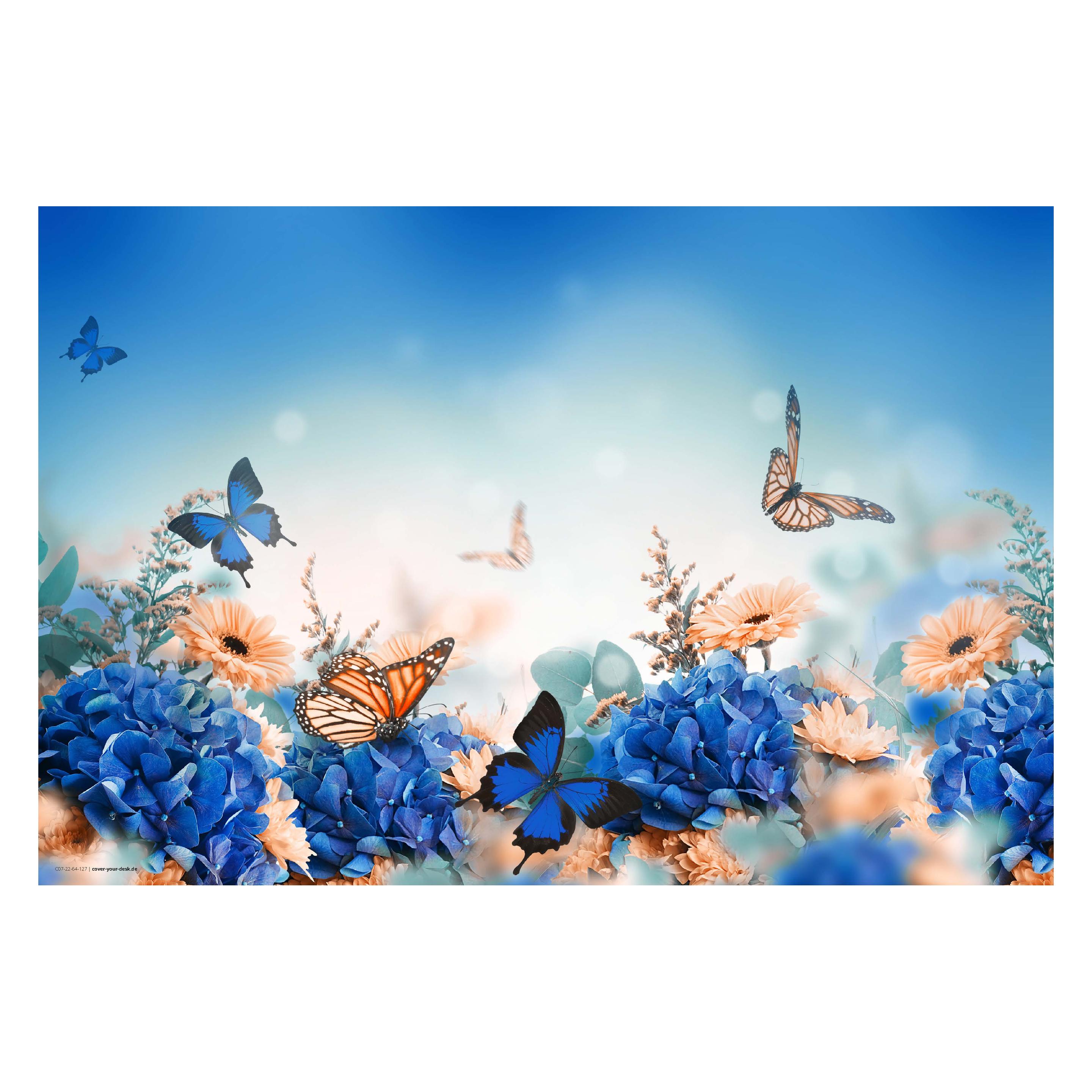 CoverYourDesk Schreibtischunterlage Frühlingswiese mit Schmetterling (21557497)