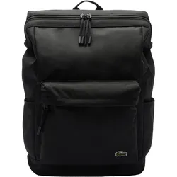 LACOSTE Unisex Rucksack - Neocroc Square Backpack, 46x28x16 cm (HxBxT), einfarbig Schwarz