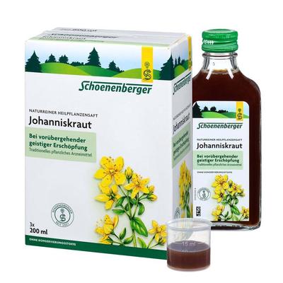 Johanniskraut Saft Schoenenberger Heilpfl.Säfte 3x200 ml