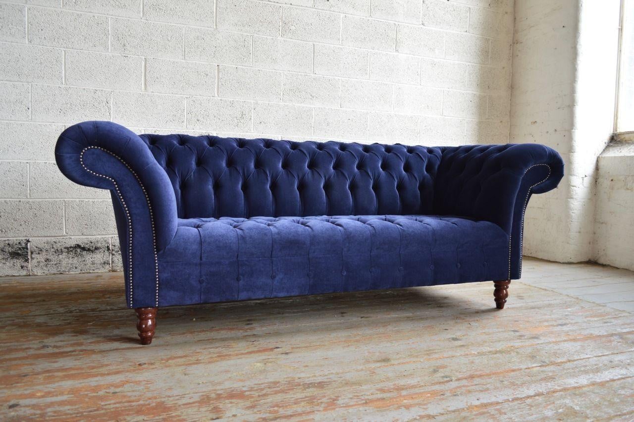 Chesterfield 3-zits XXL gepolsterde sofa voor volwassenen